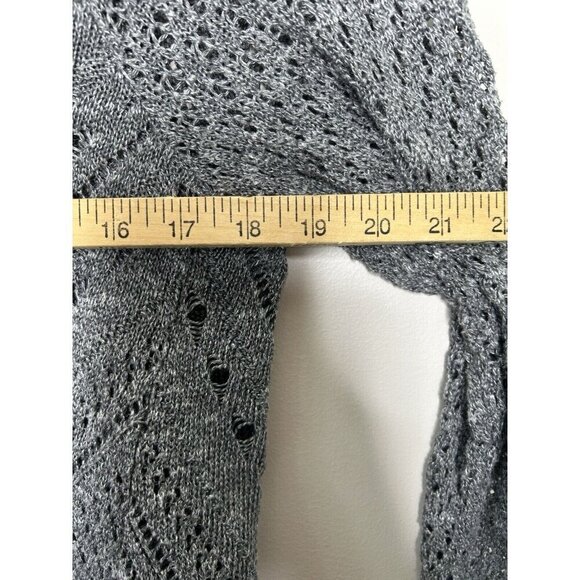 Torrid Women’s Open Front Knit Light Weight Cardigan Sweater Gray Size 1 - Picture 7 of 8